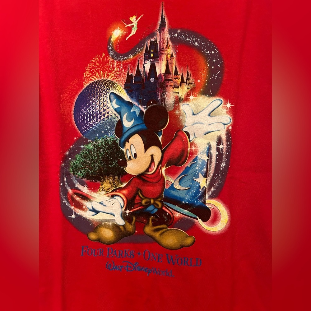 ✨Disney - Y2K Walt Disney Mickey Mouse "4 Parks, 1 World" Shirt